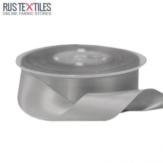Satin Ribbon 25mm Grey Satin Ribbon 25mm Grey