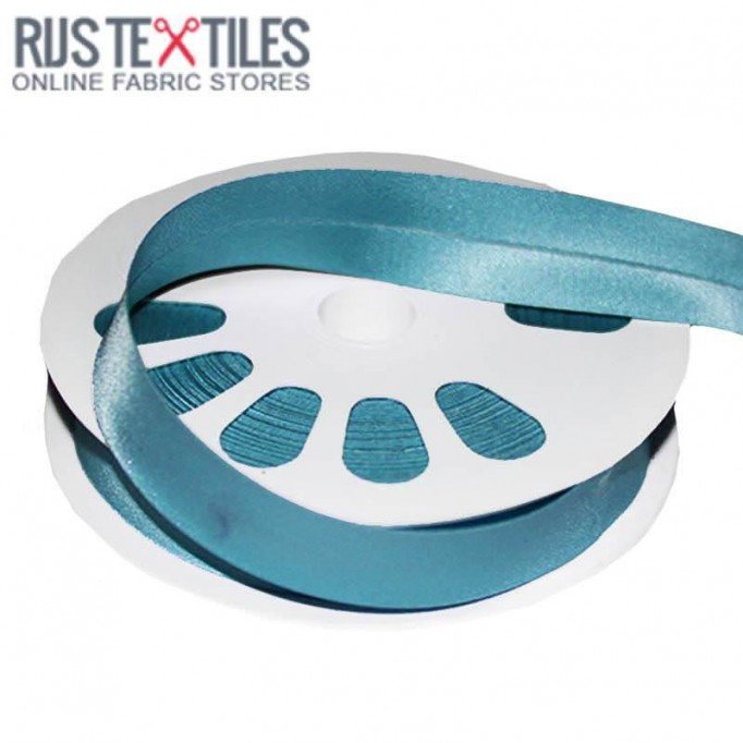 Skråbånd Satin Aqua 20mm - (Bånd)