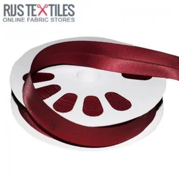 Satin Schrägband Bordeaux 20mm