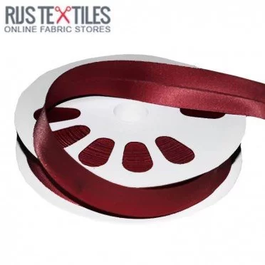 Nastri In Sbieco Di Raso Bordeaux 20mm - (Nastri)