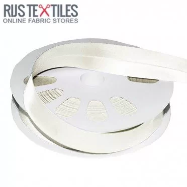 Biais Plié En Satin Écru 20mm - (Rubans)