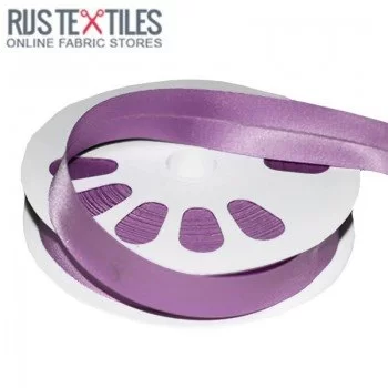 Biais Plié En Satin Lilas 20mm Biais Plié En Satin Lilas 20mm