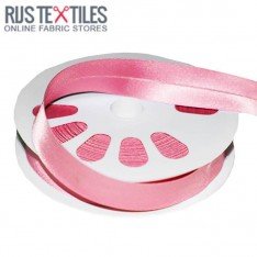 Satin Bias Binding Pink 20mm