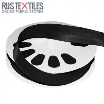 Biais Plié En Satin Noir 20mm Biais Plié En Satin Noir 20mm