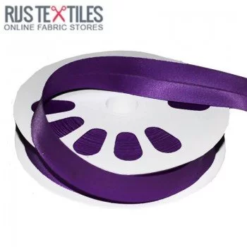 Biais Plié En Satin Violet 20mm Biais Plié En Satin Violet 20mm