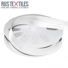 Satin Bias Binding White 20mm
