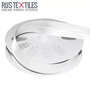 Satin Schrägband Weiss 20mm Satin Schrägband Weiss 20mm - (Bänder & Borten)