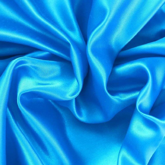 Tissu Satin Aqua  - (Tissu Satin)