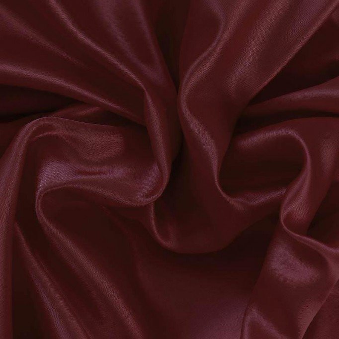 Tissu Satin Bordeaux  - (Tissu Satin)