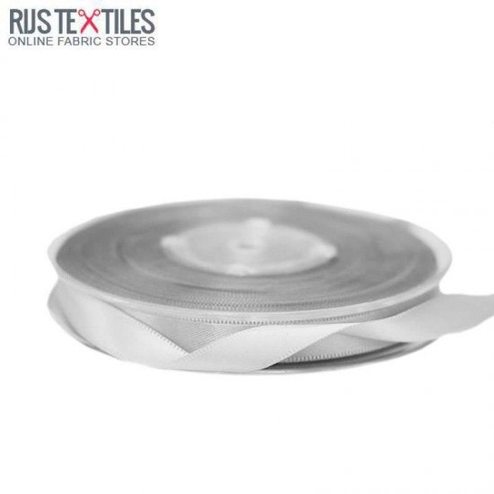 Satin Ribbon 9mm Light Grey Satin Ribbon 9mm Light Grey