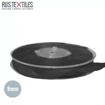 Satinbånd 9mm Sort Satinbånd 9mm Sort