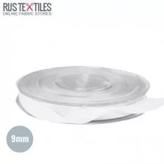 Satin Ribbon 9mm White
