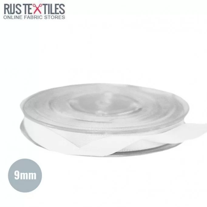 Ruban Satin 9mm Blanc - (Rubans)
