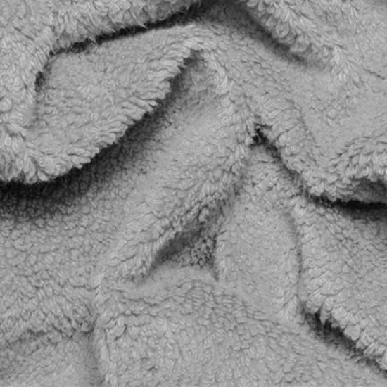 Curly Teddy Fabric Light Grey Curly Teddy Fabric Light Grey