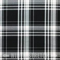 Tissu Tartan Écossais Stretch Menzies Black Tissu Tartan Écossais Stretch Menzies Black
