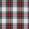 Scottish Tartan Fabric White Stuwart - (Scottish Tartans Fabric)