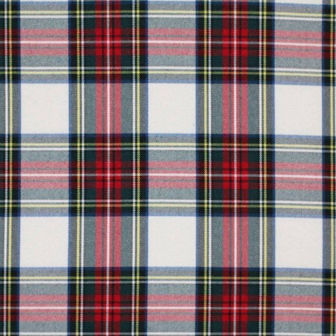 Tkanina Szkocka Kratę (Tartan) Biały Stuwart Tkaniny Szkocka Krata Tartan