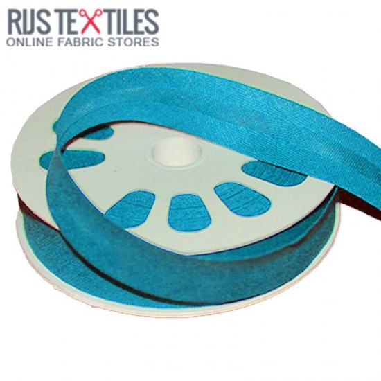 Biais Coton Plié Aqua 20mm Biais Coton Plié Aqua 20mm