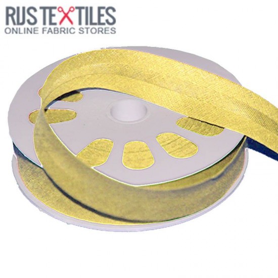 Cotton Bias Binding Light Yellow 20mm Cotton Bias Binding Light Yellow 20mm