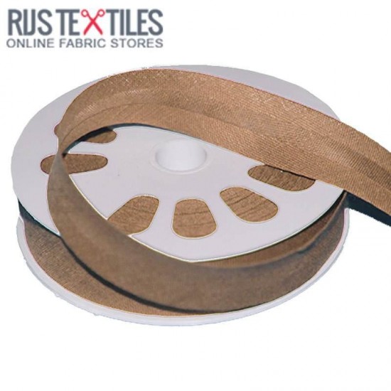 Cotton Bias Binding Dark Beige 20mm Cotton Bias Binding Dark Beige 20mm