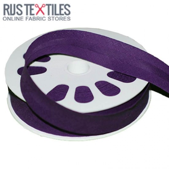 Biais Coton Plié Violet 20mm Biais Coton Plié Violet 20mm