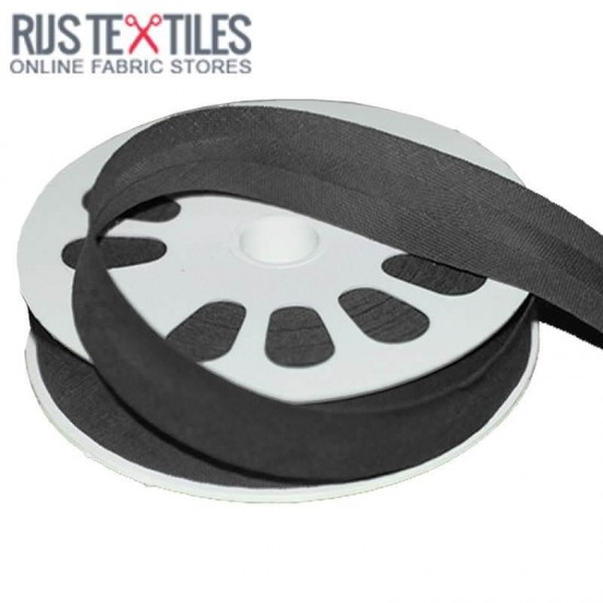 Biais Coton Plié Gris Foncé 20mm Biais Coton Plié Gris Foncé 20mm