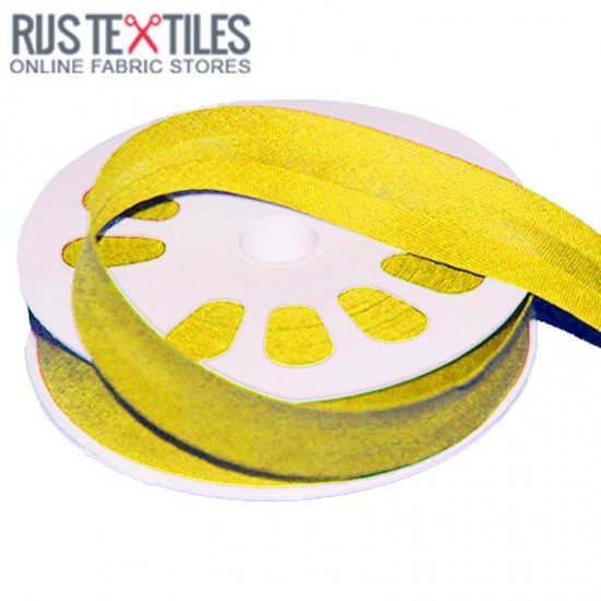Cotton Bias Binding Yellow 20mm Cotton Bias Binding Yellow 20mm