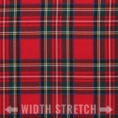 Schottenkaro Stoff Stretch Red Stuwart