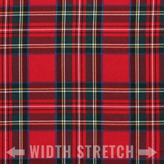 Scottish Tartan Fabric Stretch Red Stuwart Scottish Tartan Fabric Stretch Red Stuwart