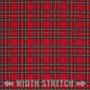 Tkanina Szkocka Kratę Rozciągliwa (Tartan) Mały Czerwony Stuwart