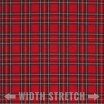 Schotse Ruit Stof Stretch Klein Red Stuwart - (Schotse Ruiten Stoffen)