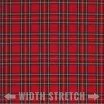 Schottenkaro Stoff Stretch Kleine Red Stuwart - (Schottenkaro Stoffe)