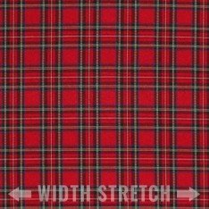 Schottenkaro Stoff Stretch Kleine Red Stuwart