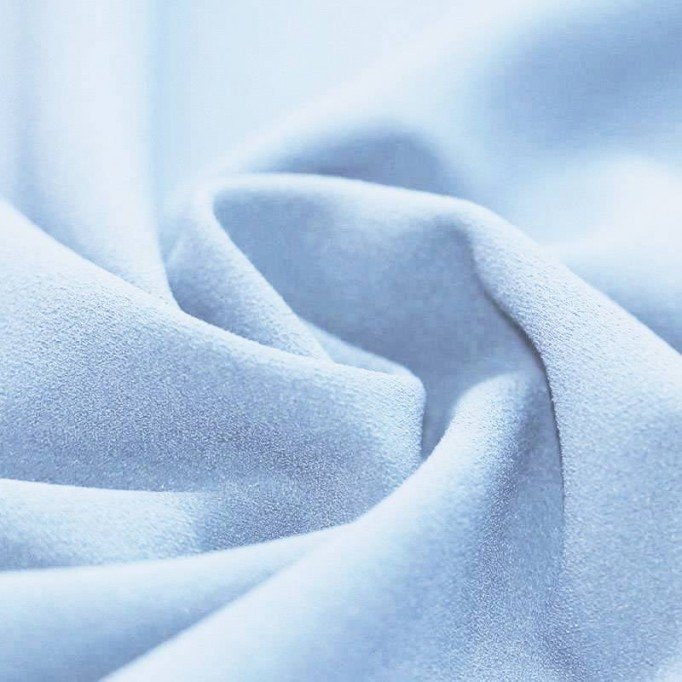 Tissu Jersey Scuba Crêpe Bleu Clair - (Tissus Jersey)
