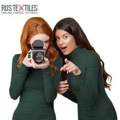 Tissu Jersey Scuba Crêpe Vert Foncé