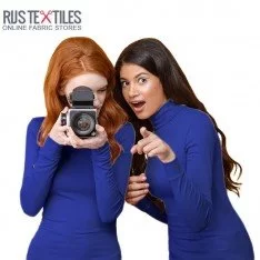 Tissu Jersey Scuba Crêpe Cobalt 