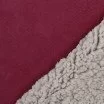 Suede Teddy Stof Bordeaux - (Mode Stoffen)