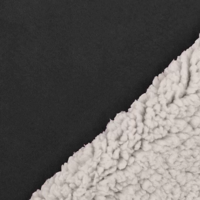 Sherpa Faux Fur Lamb Fabric Black - (Fashion Fabrics)