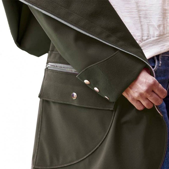Softshell Stretch Fabric Olive - (Softshell Fabric)