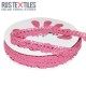Crochet Lace Trim Pink 15mm Crochet Lace Trim Pink 15mm