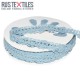 Crochet Lace Trim Light Blue 15mm Crochet Lace Trim Light Blue 15mm