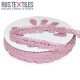 Crochet Lace Trim Light Pink 15mm Crochet Lace Trim Light Pink 15mm