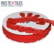 Crochet Lace Trim Red 15mm Crochet Lace Trim Red 15mm