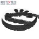 Crochet Lace Trim Black 15mm Crochet Lace Trim Black 15mm