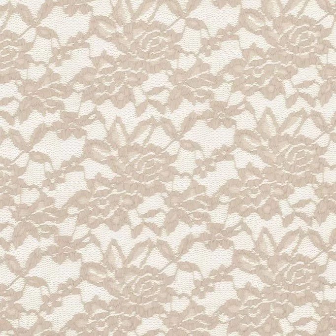 Tessuto Pizzo Stretch Beige - (Pizzo Tessuto)