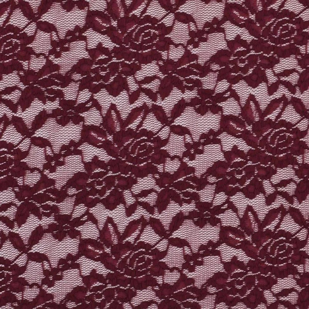Kant Stof Stretch Bordeaux 