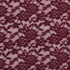 Tessuto Pizzo Stretch Bordeaux 