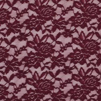 Spitzenstoff Stretch Bordeaux  Spitzenstoff Stretch Bordeaux
