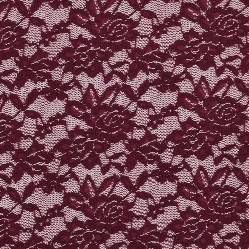 Kant Stof Stretch Bordeaux