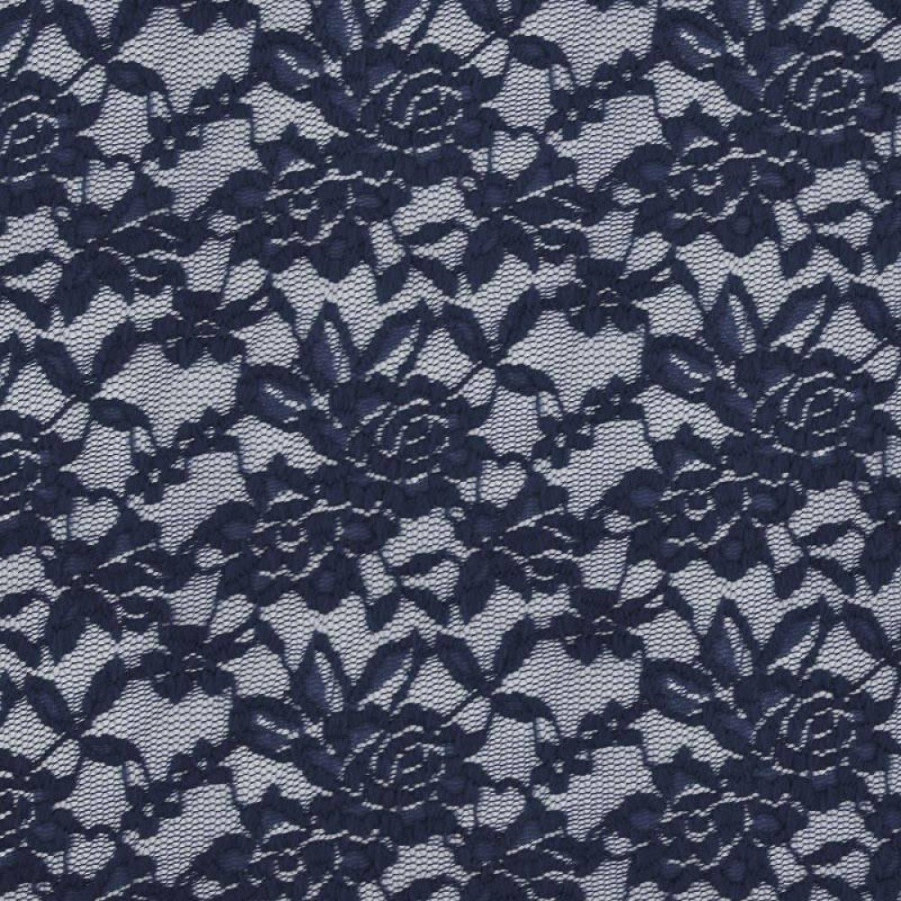 Lace Fabric Stretch Navy Lace Fabric Stretch Navy